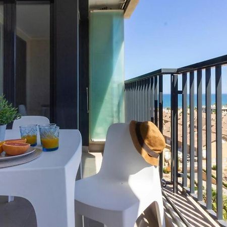 Alboraya Apartamento Con Vista Al Mar Y Piscina Valencia Bagian luar foto