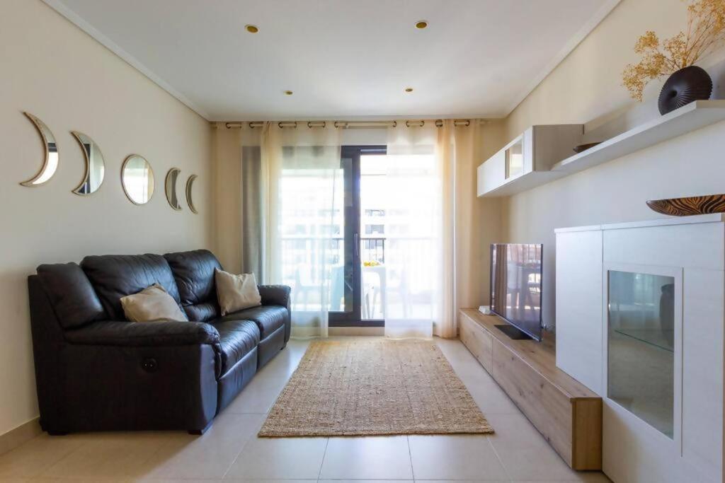 Alboraya Apartamento Con Vista Al Mar Y Piscina Valencia Bagian luar foto