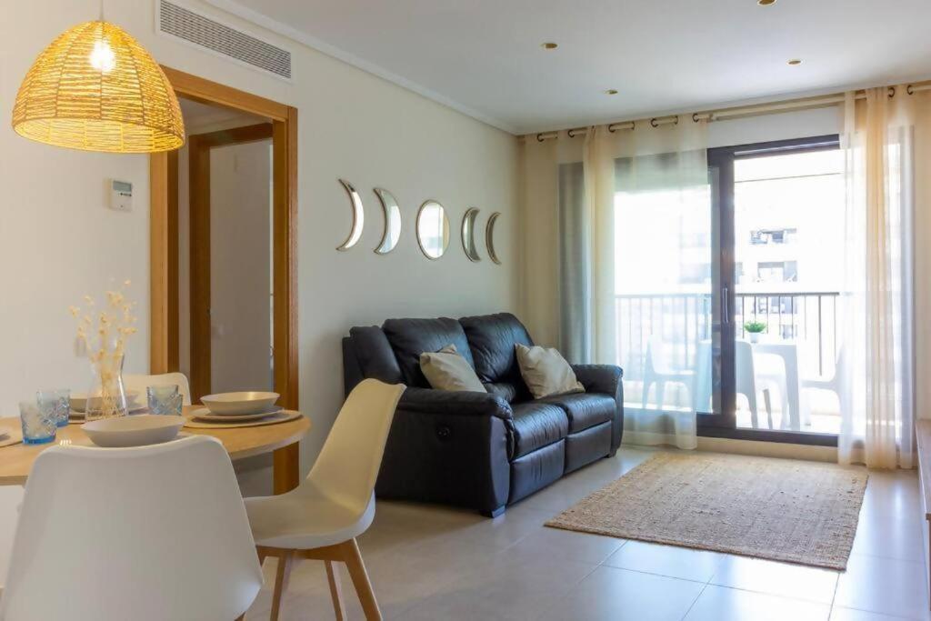 Alboraya Apartamento Con Vista Al Mar Y Piscina Valencia Bagian luar foto