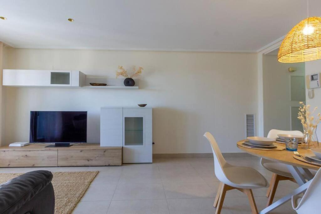 Alboraya Apartamento Con Vista Al Mar Y Piscina Valencia Bagian luar foto