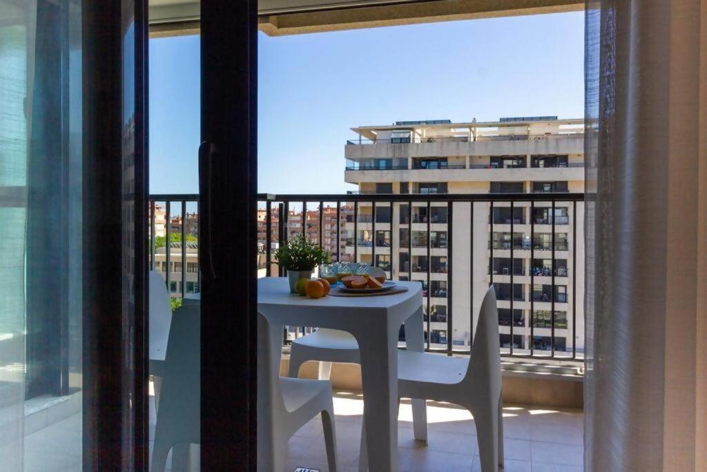 Alboraya Apartamento Con Vista Al Mar Y Piscina Valencia Bagian luar foto