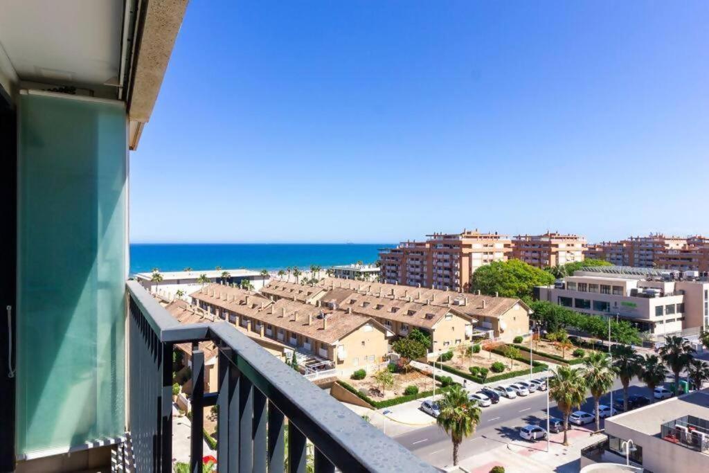 Alboraya Apartamento Con Vista Al Mar Y Piscina Valencia Bagian luar foto